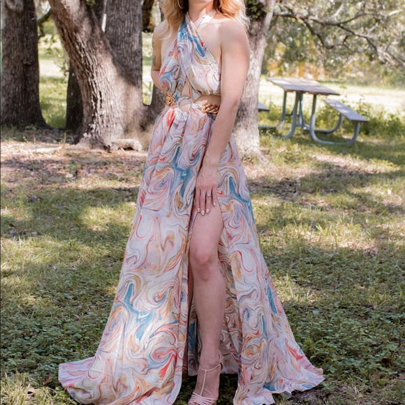 Luxxel Maxi Cutout Dress - Picture 6 of 9